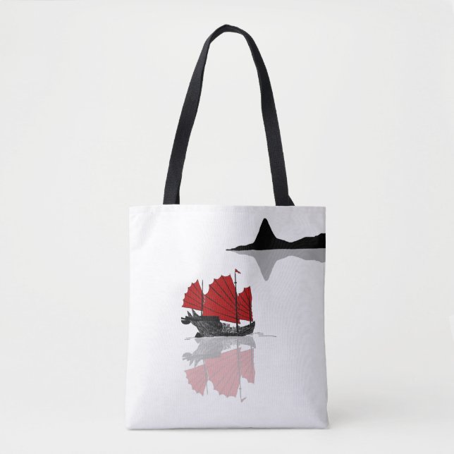 Bolso De Tela Barco basura chino (Anverso)