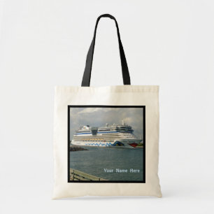 Bolso De Tela Barco de cruceros sonriente personalizado
