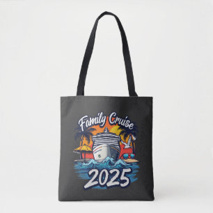 Bolso De Tela Barco de la tripulación familiar de crucero famili