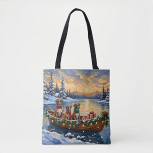 Bolso De Tela Barco de Navidad de Boxer Festejo