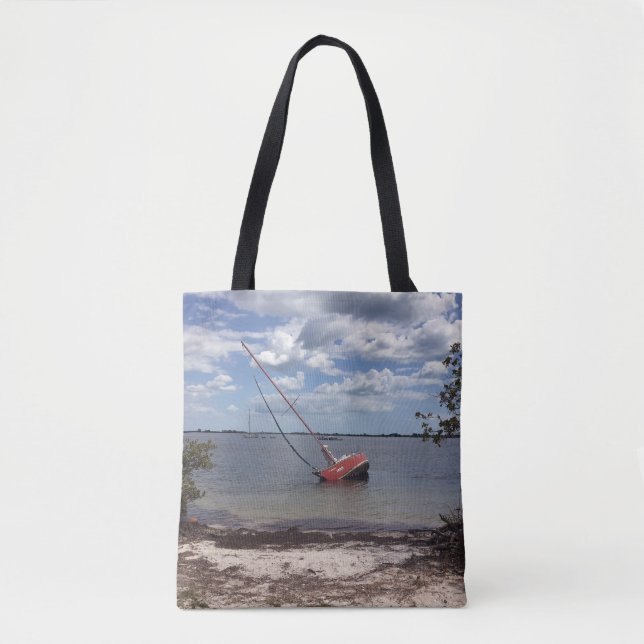 Bolso De Tela Barco de vela (Anverso)