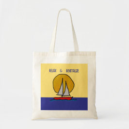 Bolso De Tela Barco de vela al sol