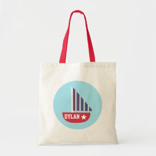 Bolso De Tela Barco de Vela Colorido y Divertido Tema Náutico pa