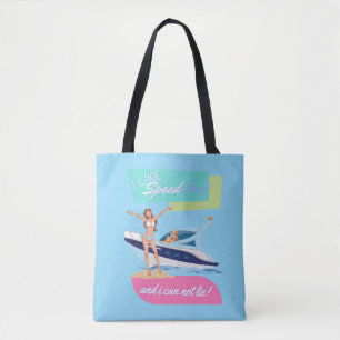 Bolso De Tela barco de velocidad