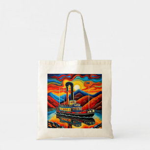 Bolso De Tela Barco en fiordo 16