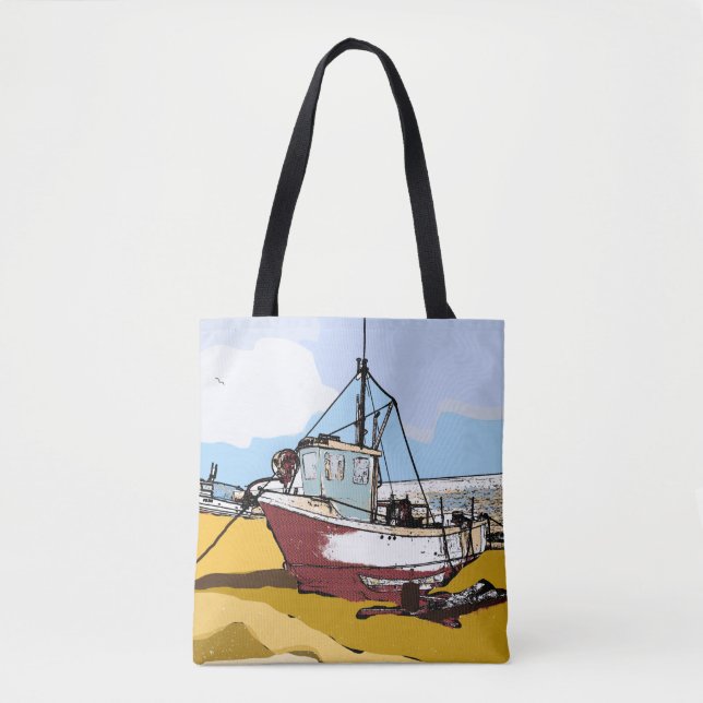 Bolso De Tela Barco pesquero de Quaint (Anverso)