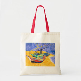 Bolso De Tela Barcos de pesca Playa Saintes-Maries Van Gogh Fine
