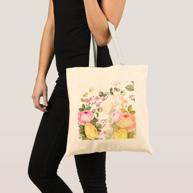 Bolso De Tela Barcos de Rosas 4 (Anverso (producto))
