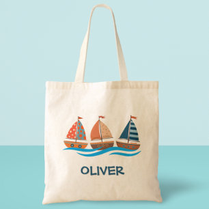 Bolso De Tela Barcos de vela náuticos lindos