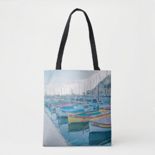 Bolso De Tela Barcos pesqueros en Niza, Riviera Francesa
