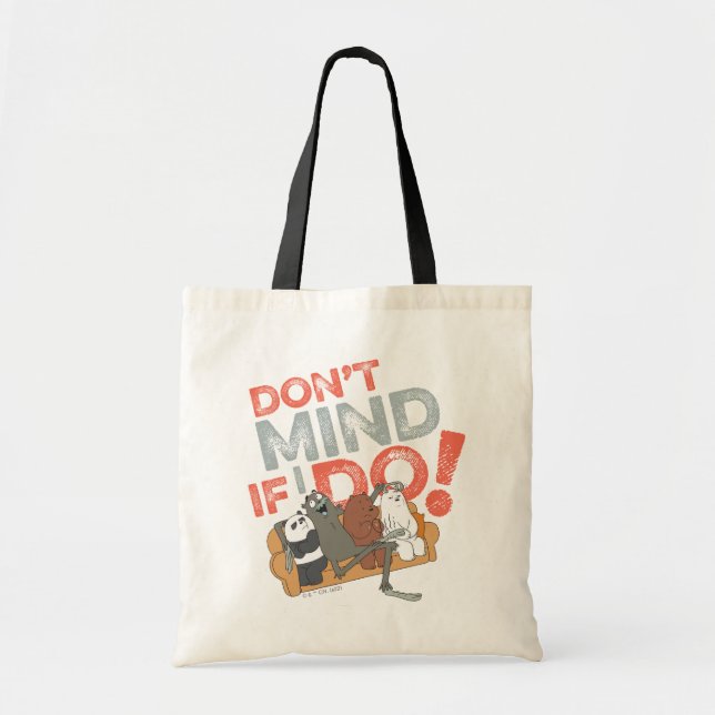Bolso De Tela Bare Bears & Charlie - ¡No te importa si lo hago! (Frente)