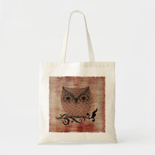 Bolso De Tela Barn Owl Whimsical Country