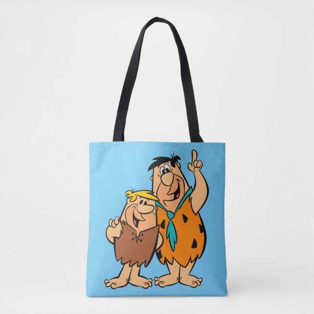 Bolso De Tela Barney Rubble y Fred Flintstone (Anverso)