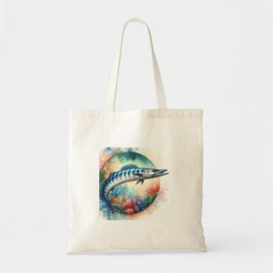Bolso De Tela Barracuda in Vibrant Waters 130624AREF119 - Waterc