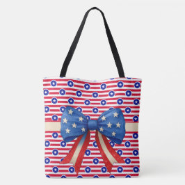 Bolso De Tela Barras y Estrellas