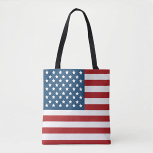 Bolso De Tela Barras y estrellas de la bandera de los E.E.U.U.
