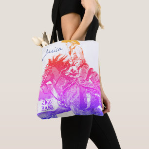 Bolso De Tela Barrel Racer II (arco iris)