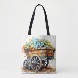 Bolso De Tela Barril Lleno De Varios Flores Silvestres
