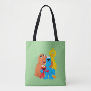 Bolso De Tela Barrio Sésamo Abrazo grupal