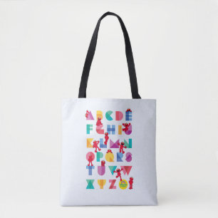 Bolso De Tela Barrio Sésamo   Alfabeto Elmo