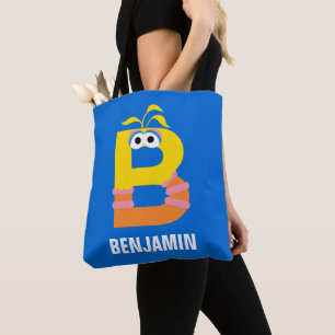 Bolso De Tela Barrio Sésamo   B es para Big Bird