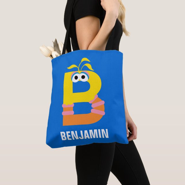 Bolso De Tela Barrio Sésamo | B es para Big Bird (Detalle)