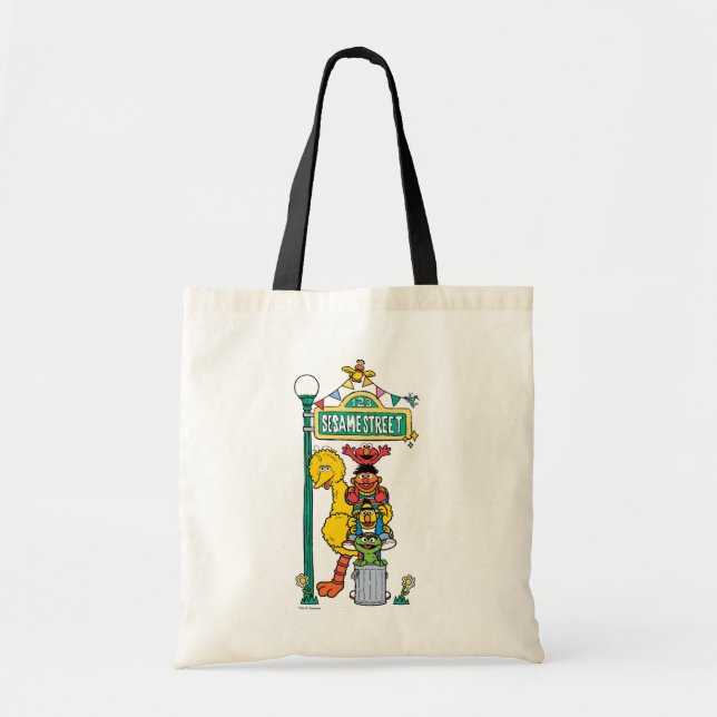 Bolso De Tela Barrio Sésamo | Bajo el Rótulo de Plaza Sésamo (Frente)
