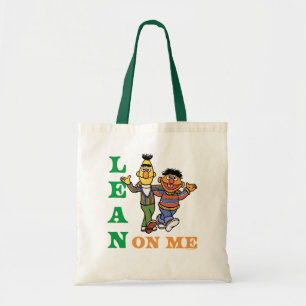 Bolso De Tela Barrio Sésamo   Bert y Ernie Lean sobre mí