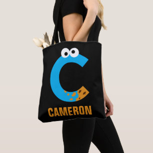 Bolso De Tela Barrio Sésamo   C es para Cookie Monster
