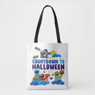 Bolso De Tela Barrio Sésamo Cuenta regresiva para Halloween