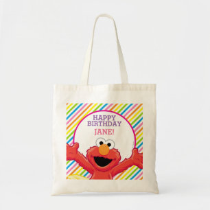 Bolso De Tela Barrio Sésamo Cumpleaños de Elmo Chica