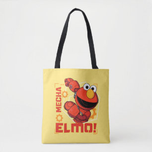 Bolso De Tela Barrio Sésamo Diseño Elmo de los Edificios Mecha