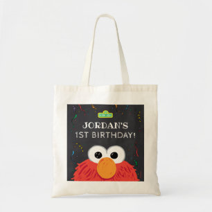 Bolso De Tela Barrio Sésamo Elmo Birthday Chalkboard