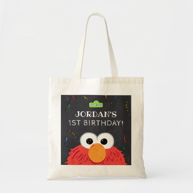 Bolso De Tela Barrio Sésamo | Elmo Birthday Chalkboard