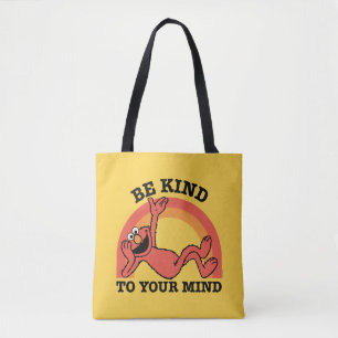 Bolso De Tela Barrio Sésamo   Elmo sé amable con tu mente