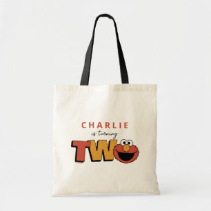 Bolso De Tela Barrio Sésamo Elmo - Segundo Cumpleaños
