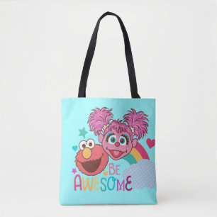 Bolso De Tela Barrio Sésamo   Elmo y Abby - Sé Maravilloso