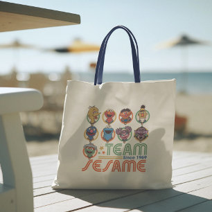 Bolso De Tela Barrio Sésamo Equipo Sesame desde 1969
