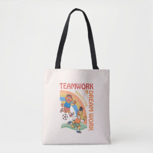 Bolso De Tela Barrio Sésamo Ernie y Bert Teamwork