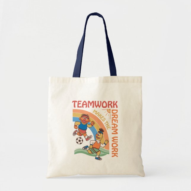 Bolso De Tela Barrio Sésamo | Ernie y Bert Teamwork (Frente)
