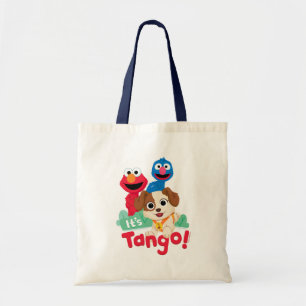 Bolso De Tela Barrio Sésamo Es Tango con Elmo y Grover