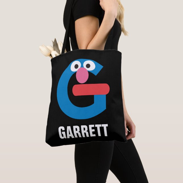 Bolso De Tela Barrio Sésamo | G es para Grover (Detalle)