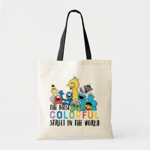 Bolso De Tela Barrio Sésamo La Calle Más Colorida