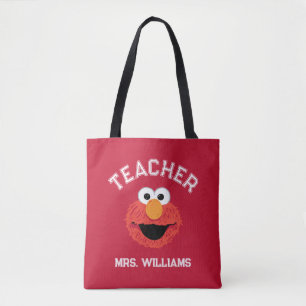 Bolso De Tela Barrio Sésamo   Maestra Elmo Face