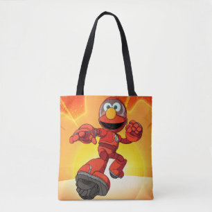 Bolso De Tela Barrio Sésamo   Mecha Construye Elmo En Acción