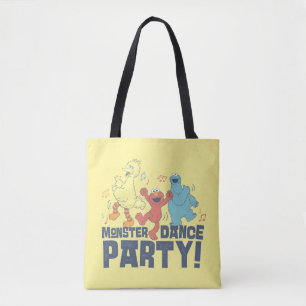 Bolso De Tela Barrio Sésamo Monster Dance Fiesta