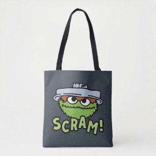 Bolso De Tela Barrio Sésamo Oscar el Grouch Scram!