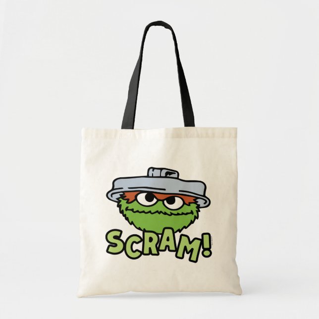 Bolso De Tela Barrio Sésamo | Oscar el Grouch Scram! (Frente)
