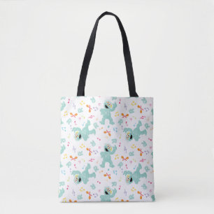 Bolso De Tela Barrio Sésamo Patrón de gribble de música de