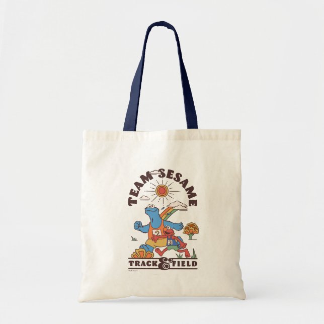 Bolso De Tela Barrio Sésamo | Pista de Sésamo de equipo (Frente)